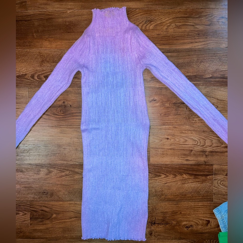 Mock Neck Sweater Mini Dress